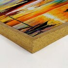 Quadro Com Moldura Entardecer Em Case Bianche