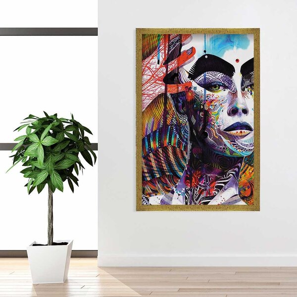 Quadro Com Moldura Face Colors