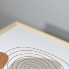 Quadro Com Moldura Flor Com Elementos Minimalistas