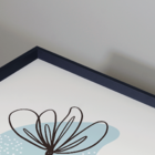 Quadro Com Moldura Flor Minimalista