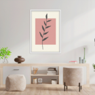 Quadro Com Moldura Folhagem Moderna