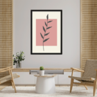 Quadro Com Moldura Folhagem Moderna