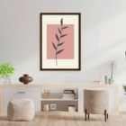 Quadro Com Moldura Folhagem Moderna