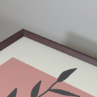 Quadro Com Moldura Folhagem Moderna