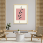 Quadro Com Moldura Folhagem Moderna