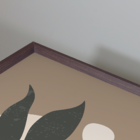 Quadro Com Moldura Folhagem Premium