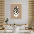 Quadro Com Moldura Folhagem Premium