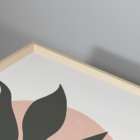 Quadro Com Moldura Folhas Premium