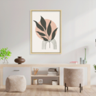 Quadro Com Moldura Folhas Premium