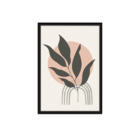 Quadro Com Moldura Folhas Premium