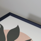 Quadro Com Moldura Folhas Premium