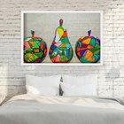 Quadro Com Moldura Frutas Em Pop Art