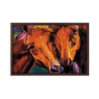 Quadro Com Moldura Horses