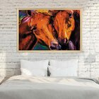 Quadro Com Moldura Horses