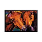 Quadro Com Moldura Horses