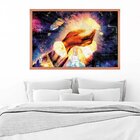 Quadro Com Moldura Mãos Iluminadas