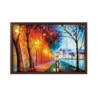 Quadro Com Moldura Margens Do Sena