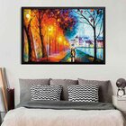 Quadro Com Moldura Margens Do Sena