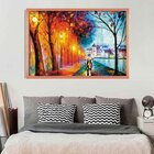 Quadro Com Moldura Margens Do Sena