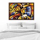 Quadro Com Moldura Máscaras Gregas