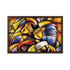 Quadro Com Moldura Máscaras Gregas