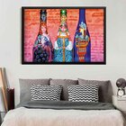 Quadro Com Moldura Matrioskas Ocidentais