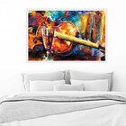 Quadro Com Moldura Musique Et Vin