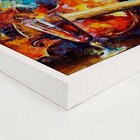 Quadro Com Moldura Musique Et Vin