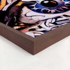 Quadro Com Moldura Olhos Azuis Abstrato