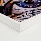 Quadro Com Moldura Olhos Azuis Abstrato