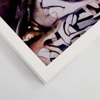 Quadro Com Moldura Olhos Azuis Abstrato