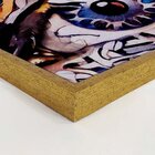 Quadro Com Moldura Olhos Azuis Abstrato