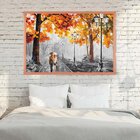 Quadro Com Moldura Outono Chuvoso