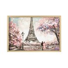 Quadro Com Moldura Primavera Em Paris