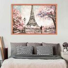 Quadro Com Moldura Primavera Em Paris