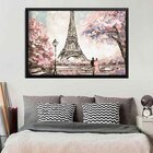 Quadro Com Moldura Primavera Em Paris