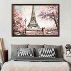 Quadro Com Moldura Primavera Em Paris