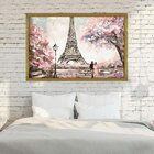 Quadro Com Moldura Primavera Em Paris