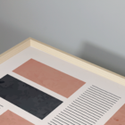 Quadro Com Moldura Quadrados Com Linhas