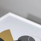 Quadro Com Moldura Ramo Black Minimalista