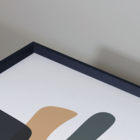 Quadro Com Moldura Ramo Com Elementos Minimalista