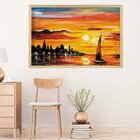 Quadro Com Moldura Resplendor Do Sol