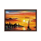 Quadro Com Moldura Resplendor Do Sol