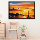 Quadro Com Moldura Resplendor Do Sol