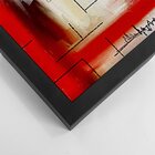 Quadro Com Moldura Traços À Giz Abstrato