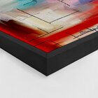 Quadro Com Moldura Traços À Giz Abstrato