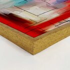 Quadro Com Moldura Traços À Giz Abstrato