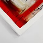 Quadro Com Moldura Traços À Giz Abstrato