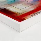 Quadro Com Moldura Traços À Giz Abstrato