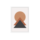 Quadro Com Moldura Triângulo E Círculo